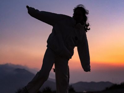 Active person enjoyng outdoor movement